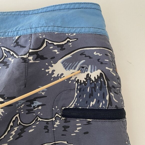 Vintage Patagonia Pataloha Swim Trunks Board Shorts Men 28 Boat Waves Hawaiian - Picture 14 of 15